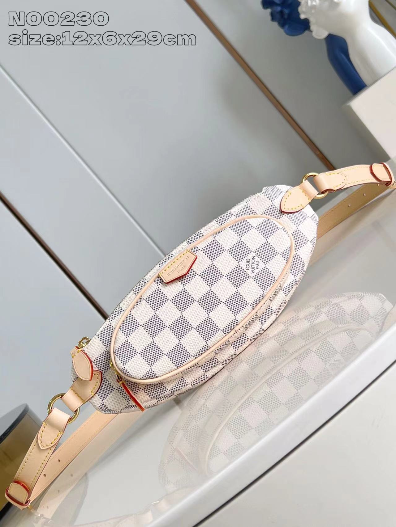 超スーパーコピー トップクラスルイヴィトン N00230 Keepit Damier Azurウエストポーチ  LVバッグN品国内発送後払い代引き可能信用できるサイト